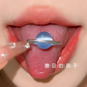 Satan's Child Trainee Cupid Tongue Spike 316L Surgical Steel Tongue Barbell Piercing Jewelry