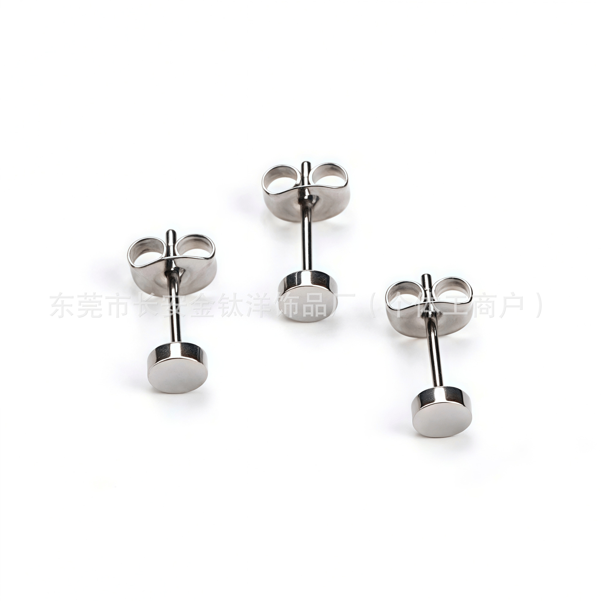 F136 Titanium Round Cake Butterfly Ear Stud Cartilage Piercing Jewelry - Image 2
