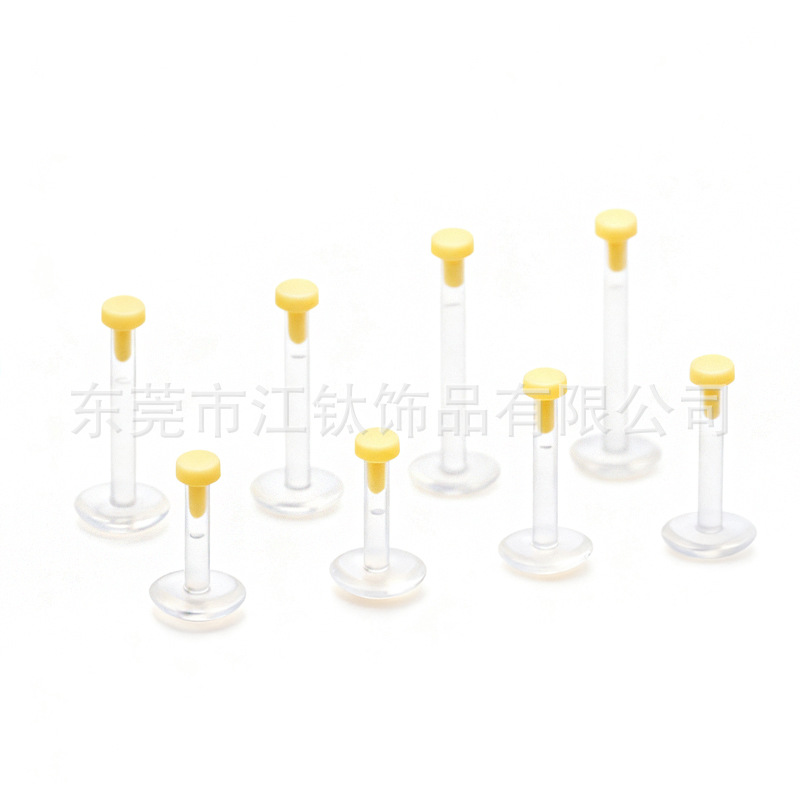 Silicone Transparent Invisible Insertable Lip Studs, Body Piercing Jewelry, Ear Studs, Cartilage Studs for Women Men - Image 5