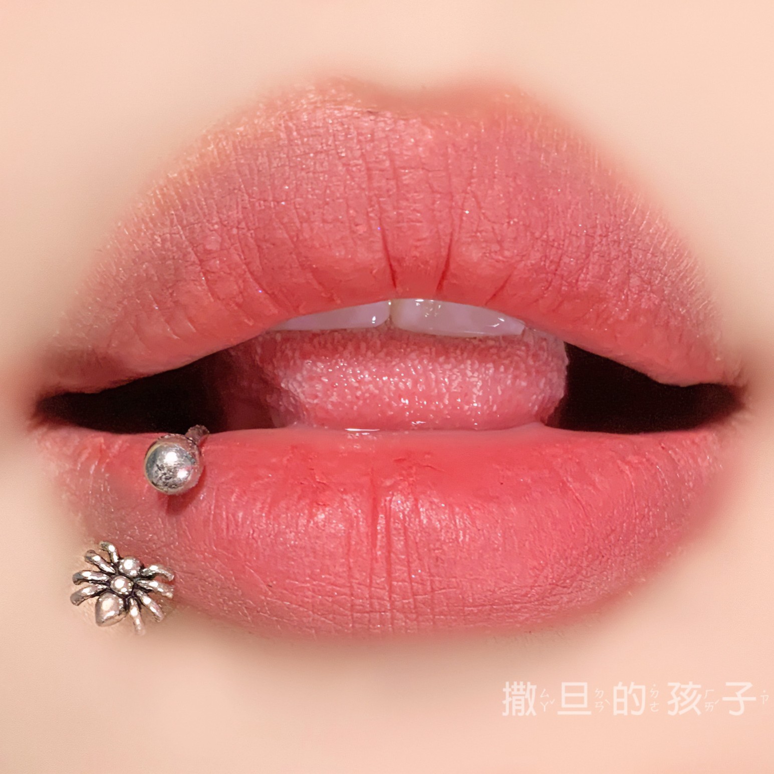 Spider Lip Ring Horseshoe Hoop 12mm 1.2mm External Thread Steel Lip Piercing Jewelry - Image 4