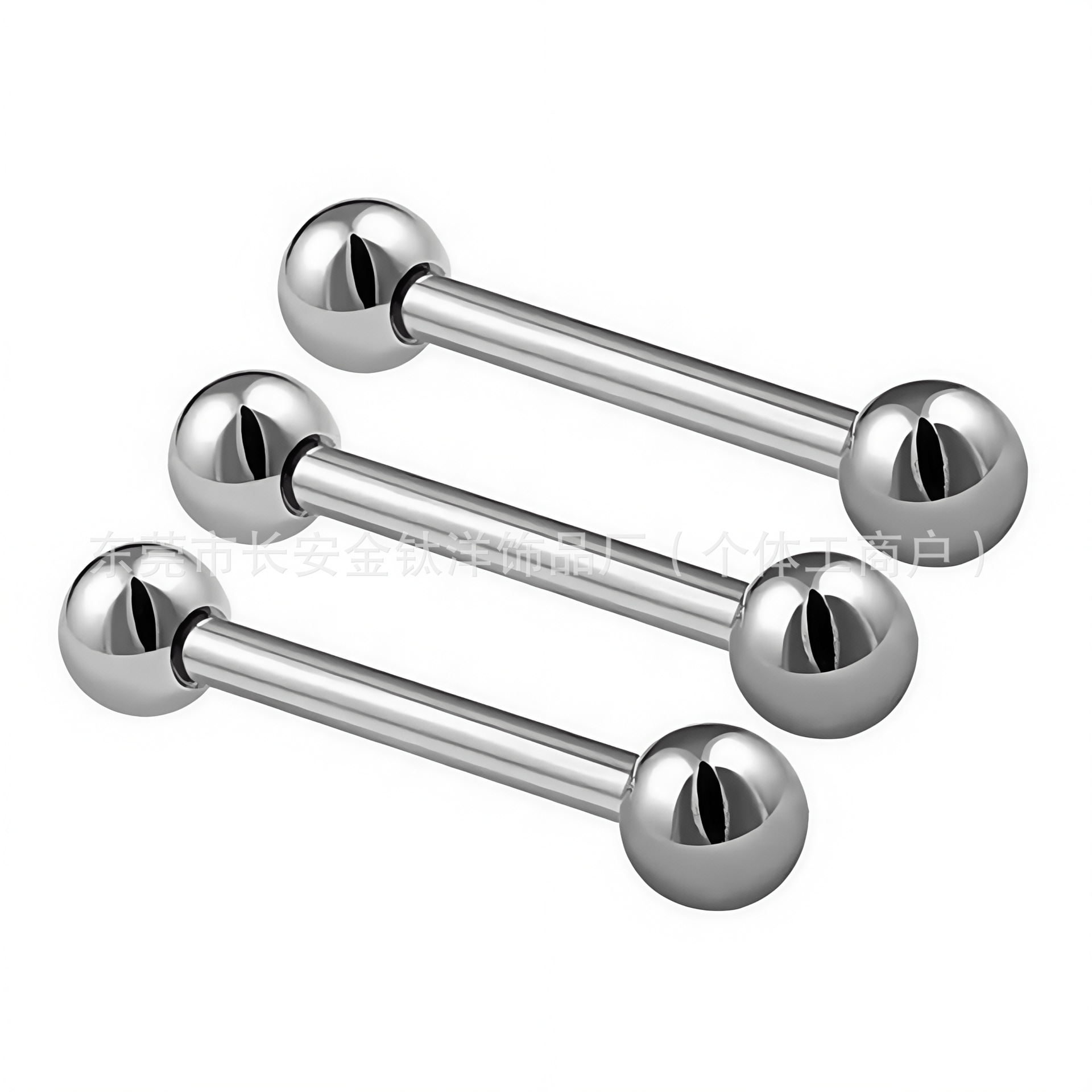 F136 Titanium Internally Threaded Round Ball Tongue Nail Ear Bone Nail Ear Bridge Breast Nail Straight Rod G23 Titanium Alloy Piercing Jewelry - Image 4