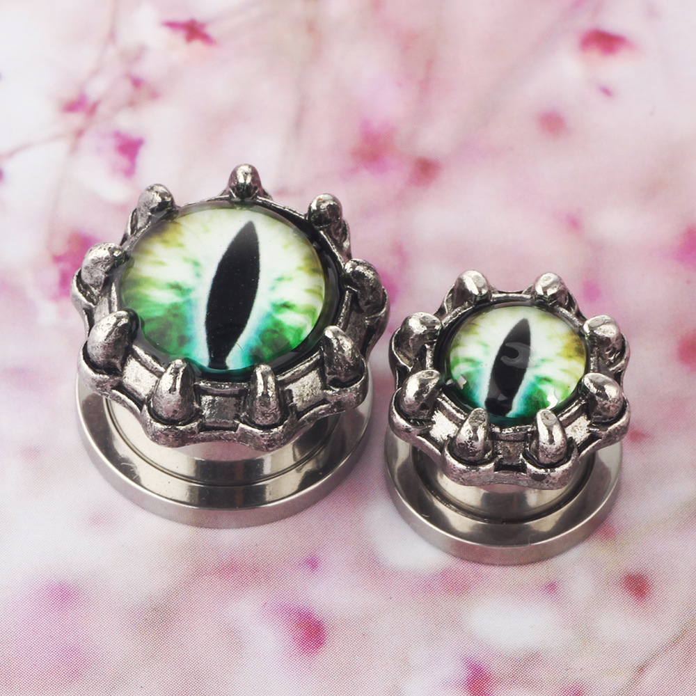 3D Longan Ear Tunnels 6mm-16mm Stainless Steel Ear Expansion Piercing Jewelry Geometric Style - Image 5