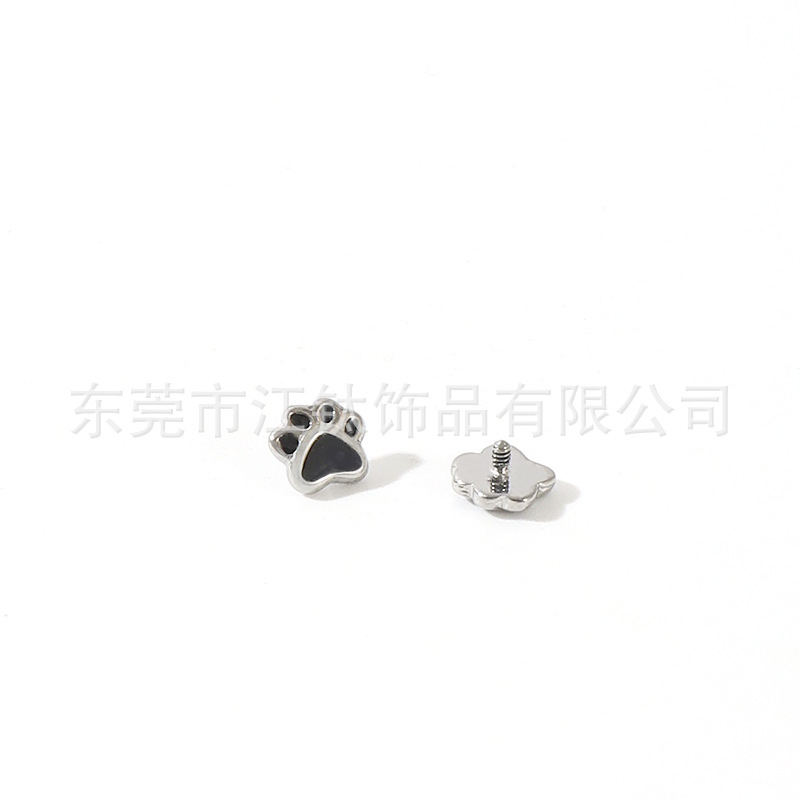 G23 Titanium Ear Bone Nail Oil Cat Claw Cross-Border Hot Body Piercing Ear Jewelry - Image 5