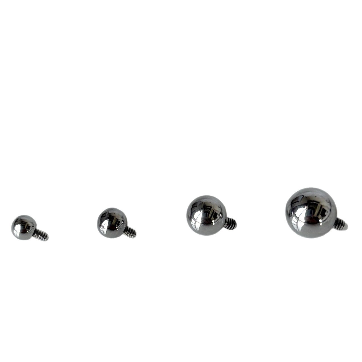 Titanium Steel Internally Threaded Round Ball Beads Replacement Ends for Lip, Eyebrow, Tongue, Ear Piercing Jewelry - Wholesale 5mm Ball, 1.2mm Thread - Image 5