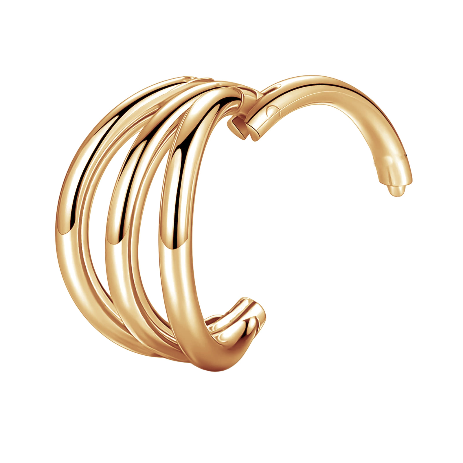 G23 Titanium Three Ring Nose Ring Closed Ring Alloy Hoop Earrings Body Piercing Jewelry - Image 5