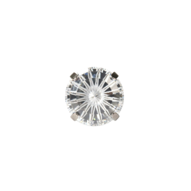 G23 Titanium Alloy Ferris Wheel Zirconia Stone Ear Studs - F136 Internal Thread Cartilage Piercing Studs 0.9 Thread Replacement Head - Image 5