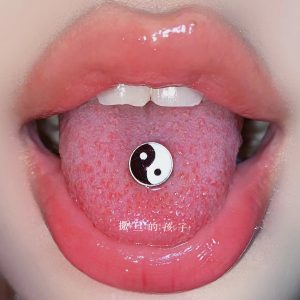 National Fashion Punk Tongue Ring Tongue Nail Head Piercing Jewelry 316L Surgical Steel