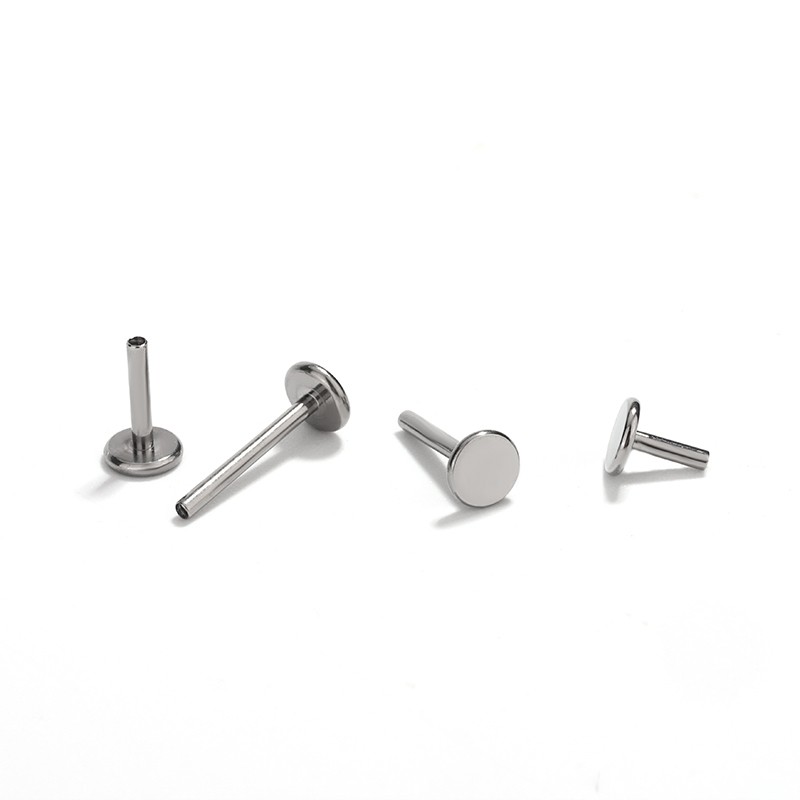 G23 Titanium M9 Tooth Screw 1.2/1.0 (14G/16G) Ear Nail Inner Thread Lip Nail Base F136 - Image 5