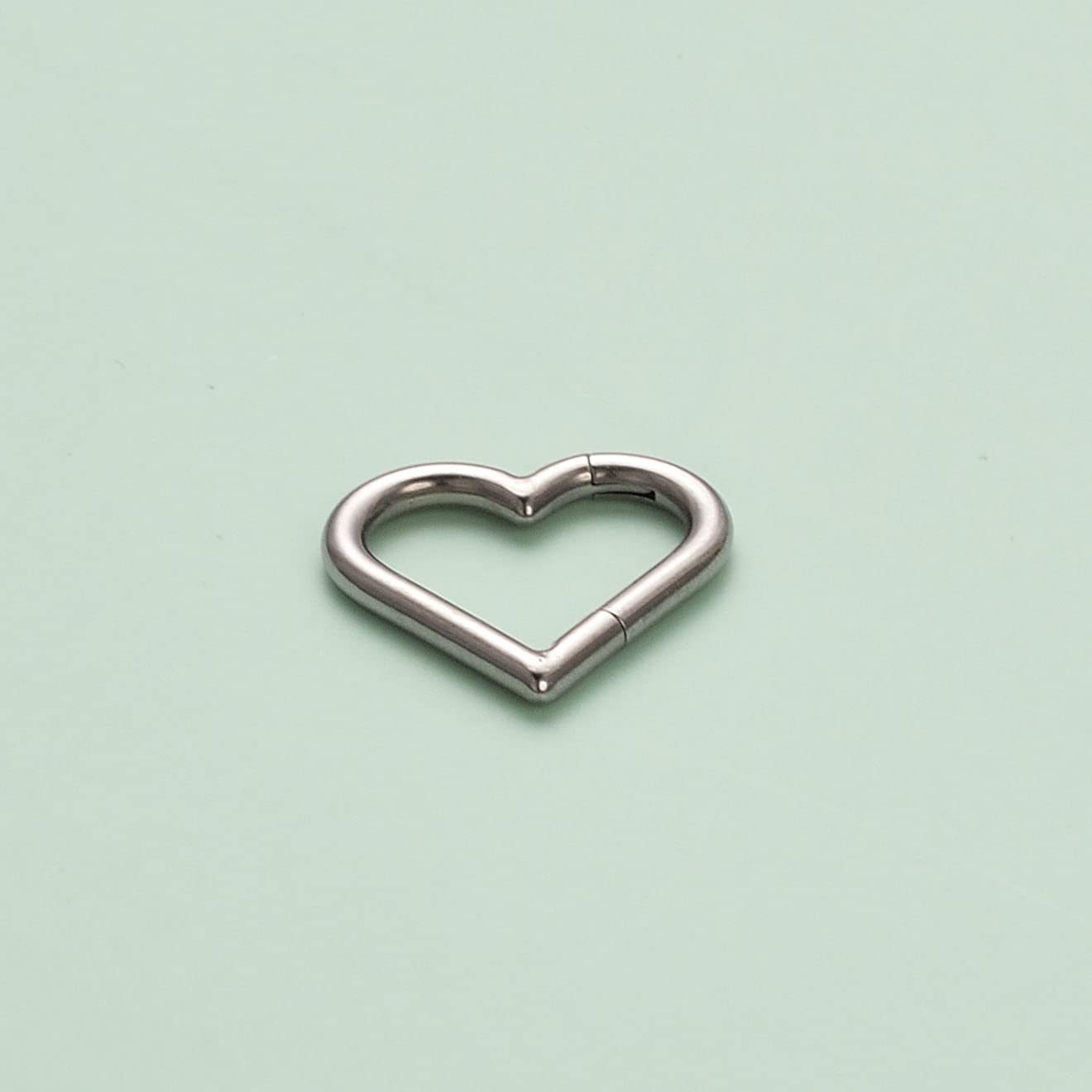 G23 Titanium Nose Ring Closed Heart Shape Seamless Hoop Earrings for Women Men - Image 4