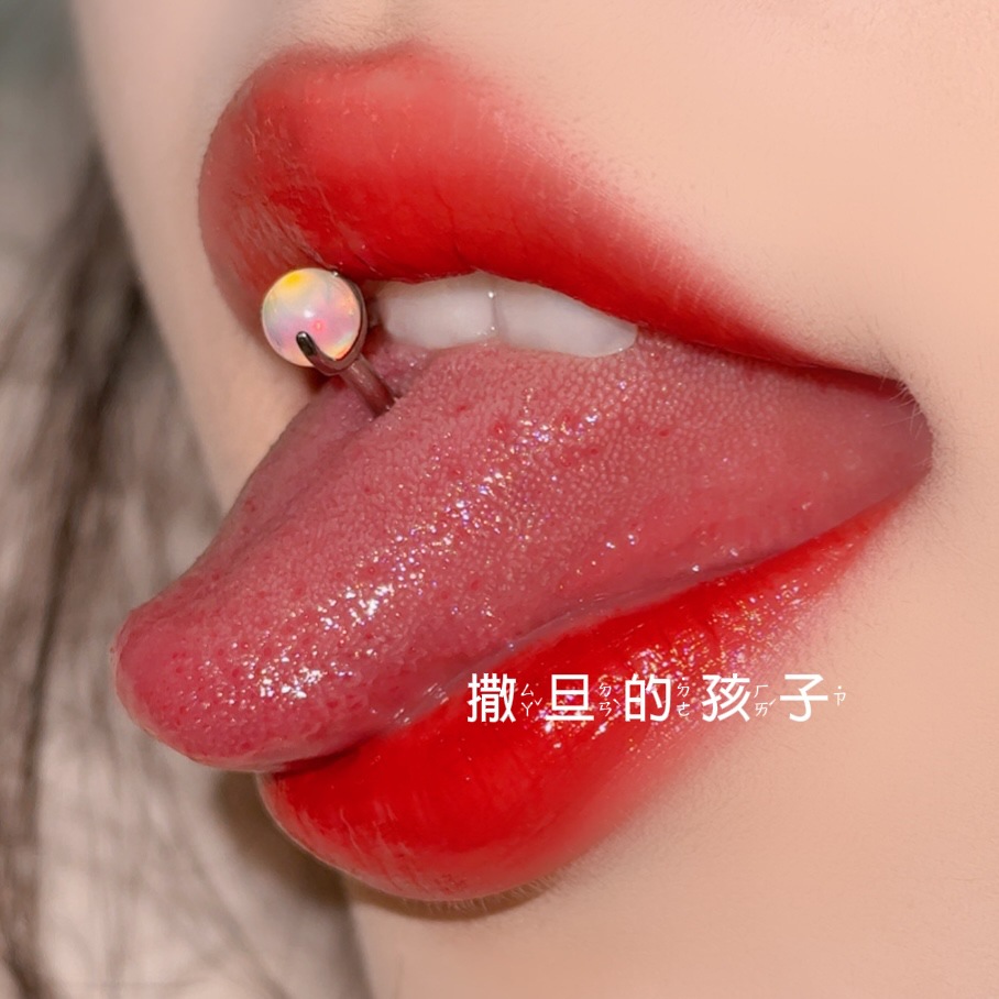 F136 Titanium Alloy Tongue Nail Nebula Opal Tongue Barbell Tongue Ring Piercing Jewelry Wholesale - Image 5