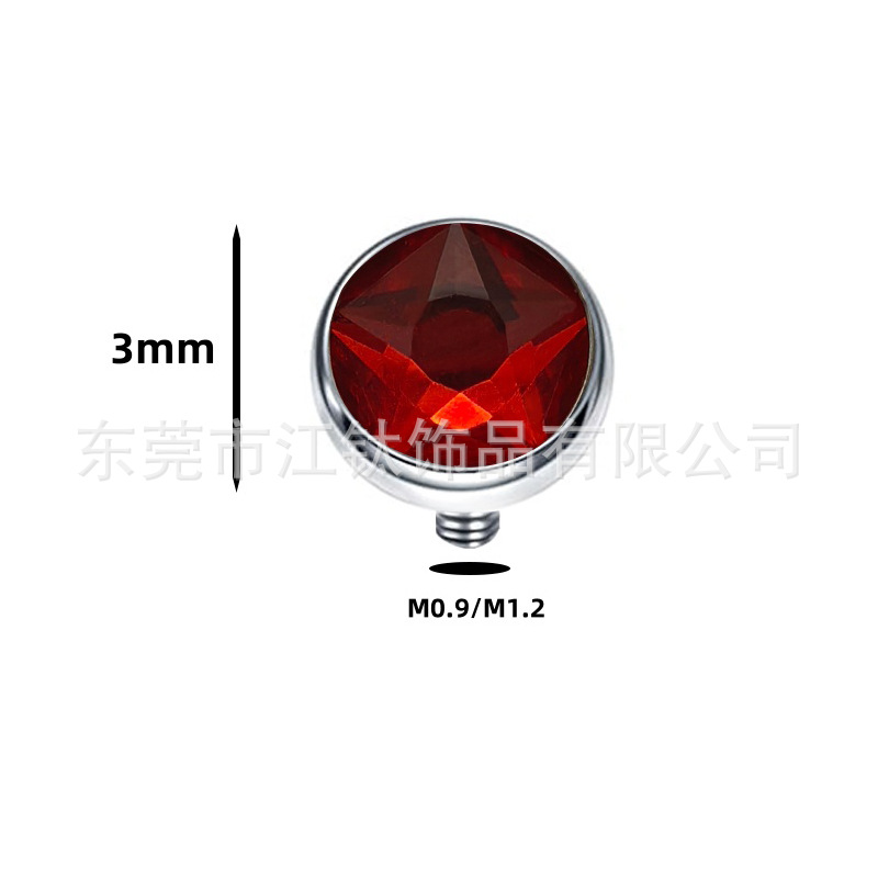 G23 Titanium Alloy Star Faceted CZ Ear Cartilage Stud Earring Body Piercing Jewelry - Image 5