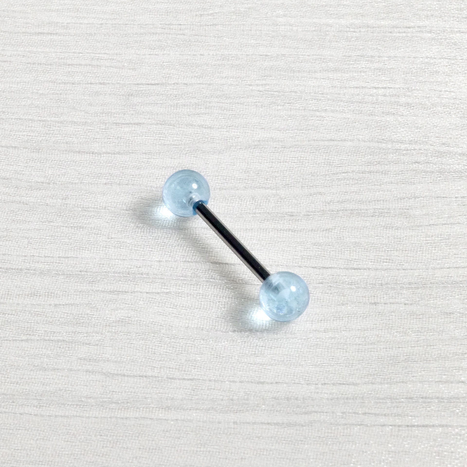 Pink Acrylic Tongue Nail Replacement 14G External Thread Tongue Barbell Jewelry 16mm - Image 4