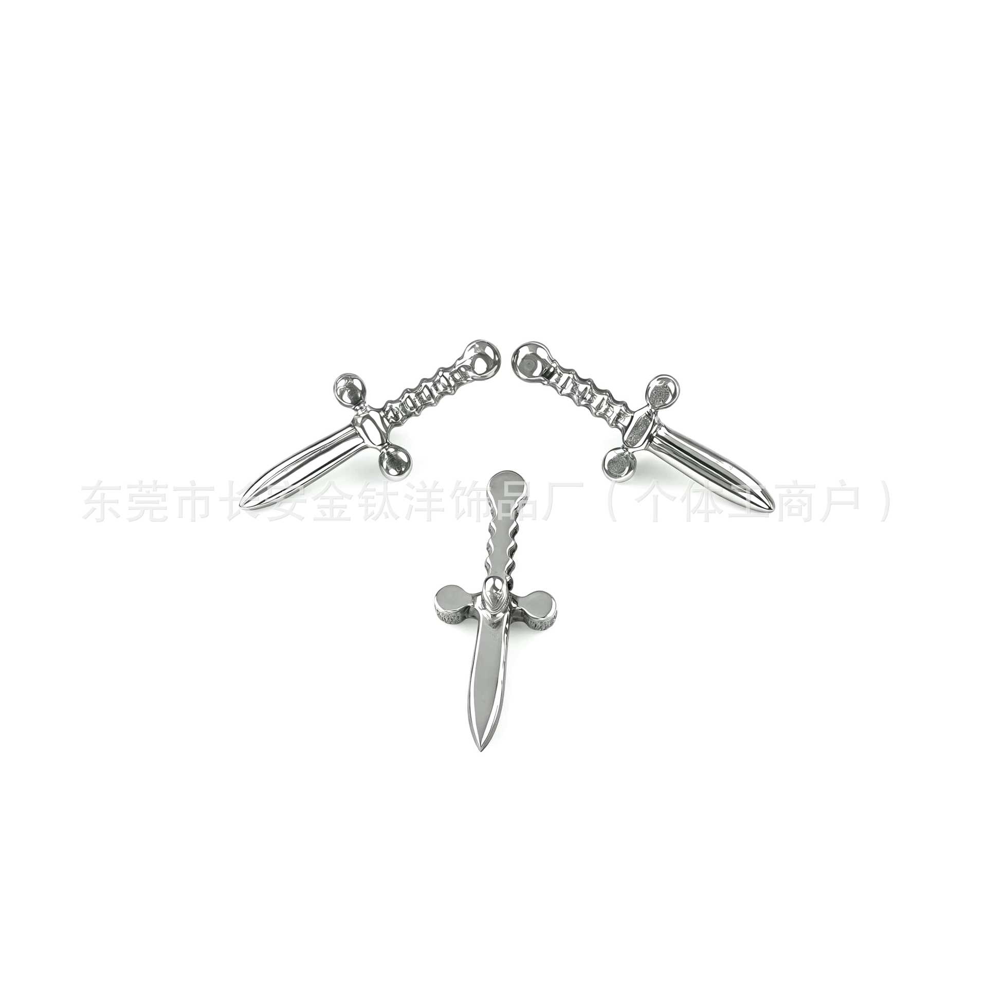 F136 Titanium Cross Sword Internally Threaded Ear Nail Lip Nail Body Piercing Jewelry Wholesale - Image 5