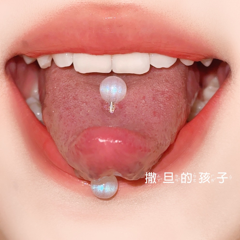 Satan's Children 16G Tongue Barbell Titanium Steel Tongue Ring Spice Girls Flash Tongue Piercing Jewelry - Image 5