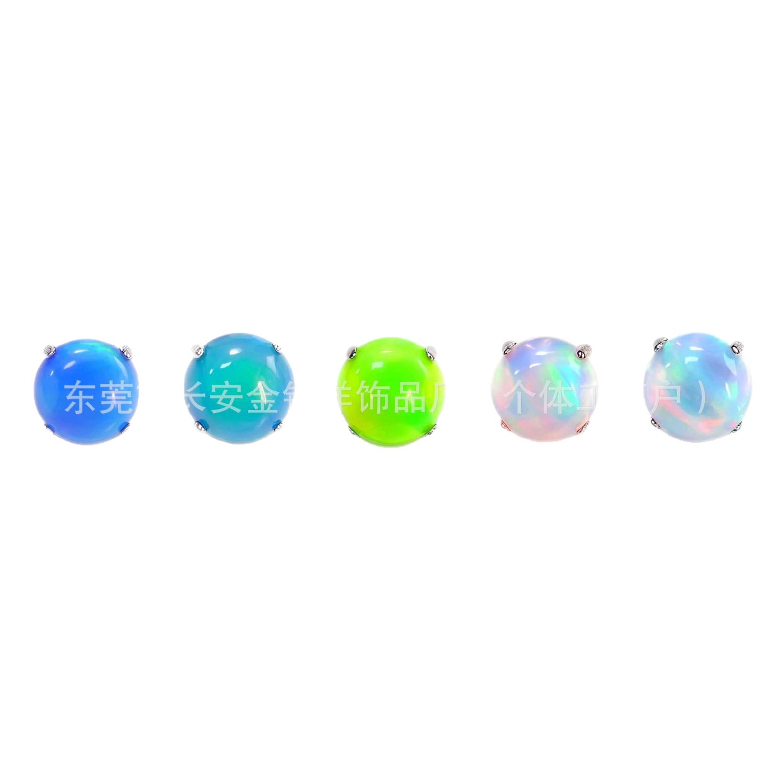 F136 Titanium Internal Thread Flat Bottom Nebula Mist Opal Earrings Lip Nails Ear Bone Nails G23 Titanium Alloy Piercing Jewelry - Image 5