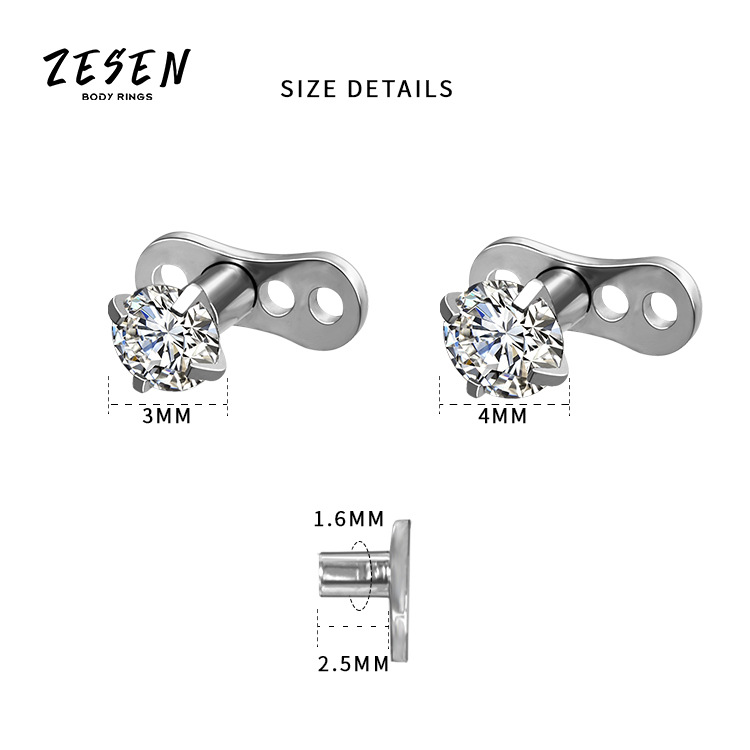 Star Wars Three-Eyed Alien Crown Cartilage Stud - 316L Surgical Steel Body Piercing Jewelry, Gold PVD, 16G (1.6mm) x 4mm - Image 5