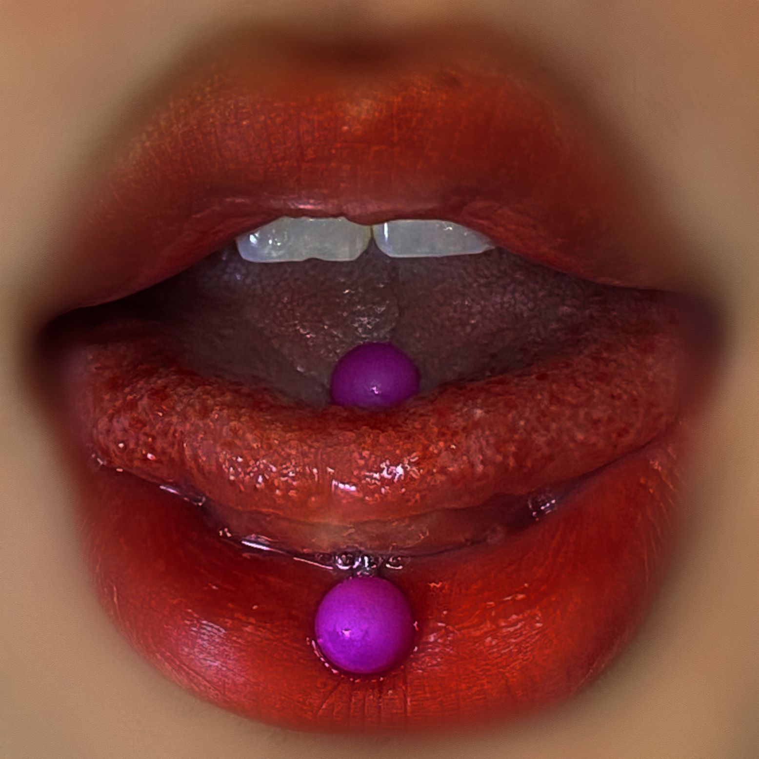 Cute Titanium Steel Short Bar Tongue Ring Tongue Pin Human Piercing Jewelry 6 Color - Image 3