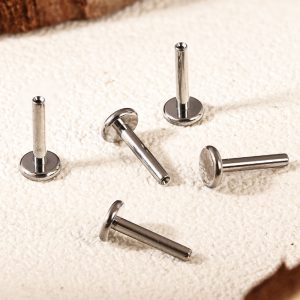 G23 Titanium M9 Tooth Screw 1.2/1.0 (14G/16G) Ear Nail Inner Thread Lip Nail Base F136