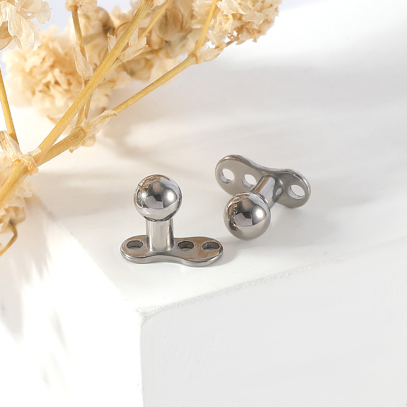 G23 Titanium Round Head Clavicle Piercing Nail Microdermal Surface Anchor Body Jewelry - Image 4