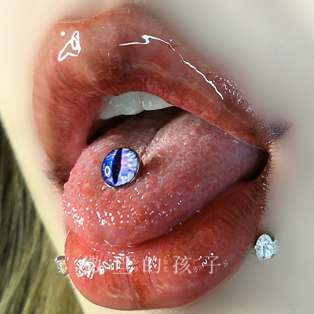 Hot Girl Tongue Barbell Stainless Steel Round Head Tongue Piercing Jewelry 14G 12mm - Image 4