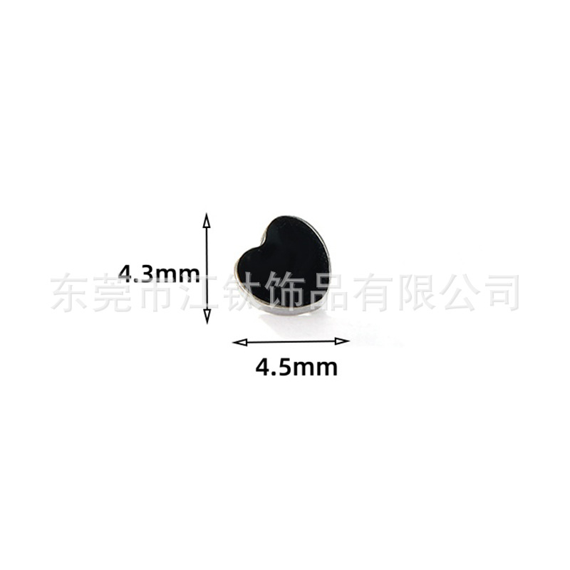 G23 Titanium Ear Cartilage Heart Glue Love Stud Ear Piercing Jewelry - Image 3
