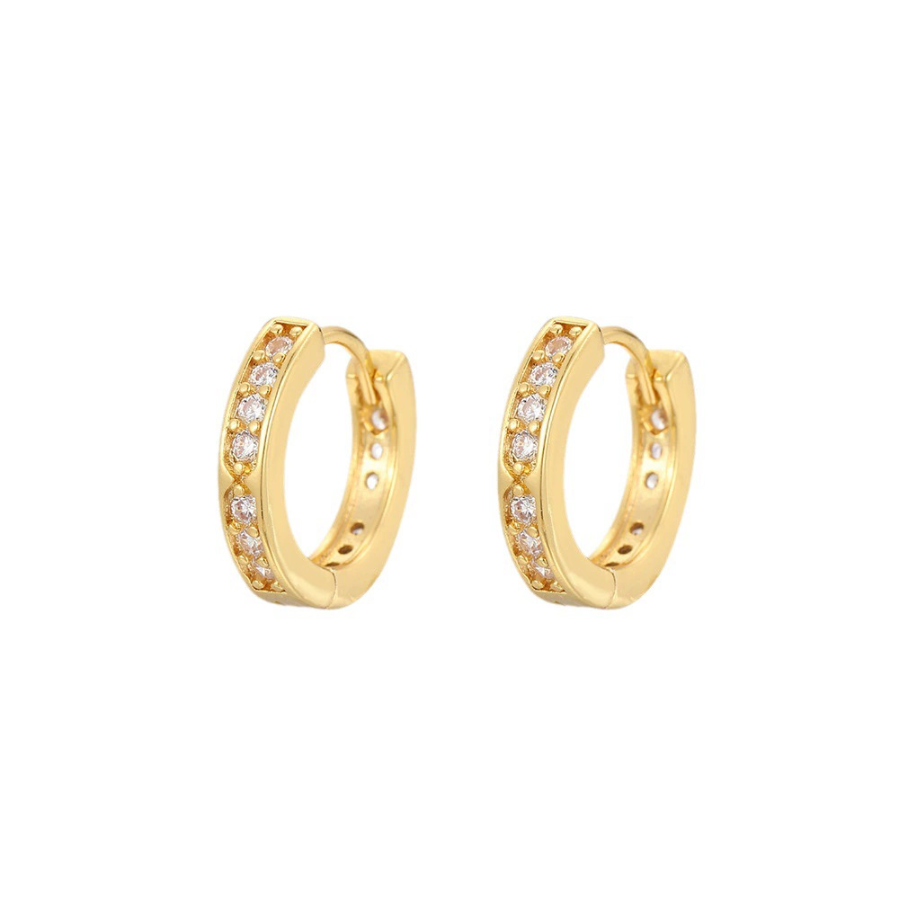 Gold Geometric Stud Earrings - Simple Fashion Trendy Earrings for Women Wholesale - Image 5