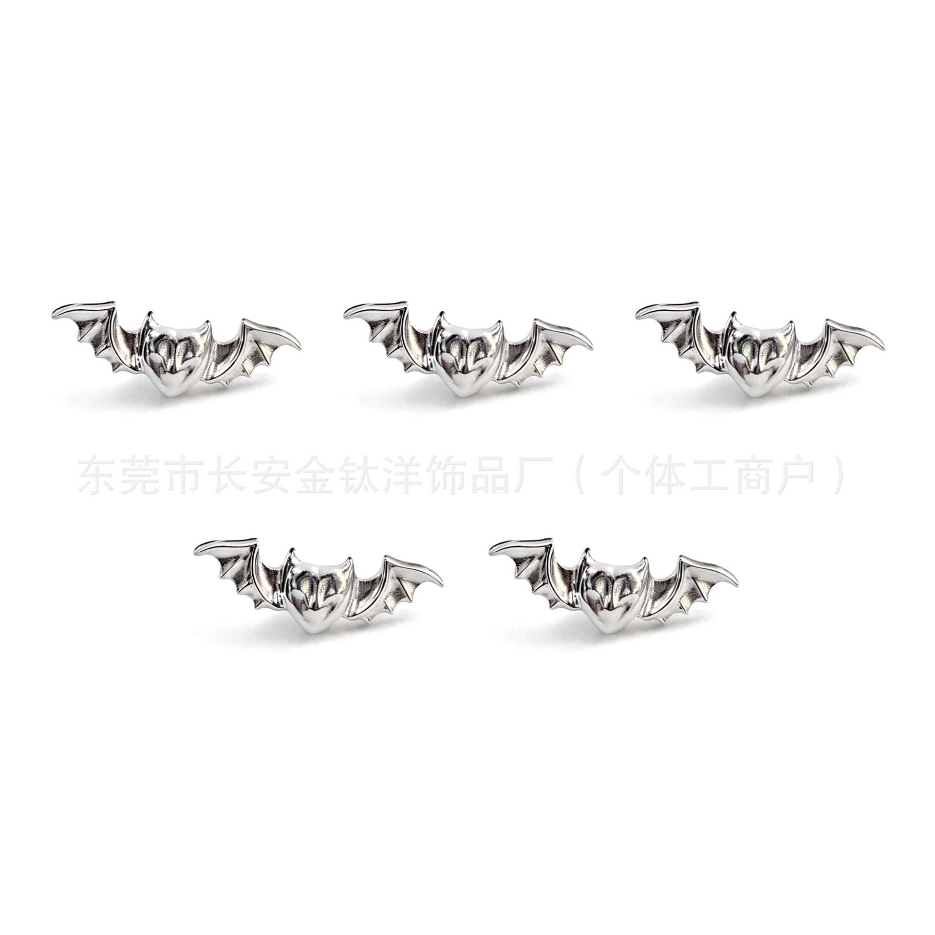 F136 Titanium Internal Thread Smooth Bat Earrings Lip Nails Nose Piercing Jewelry - Image 5
