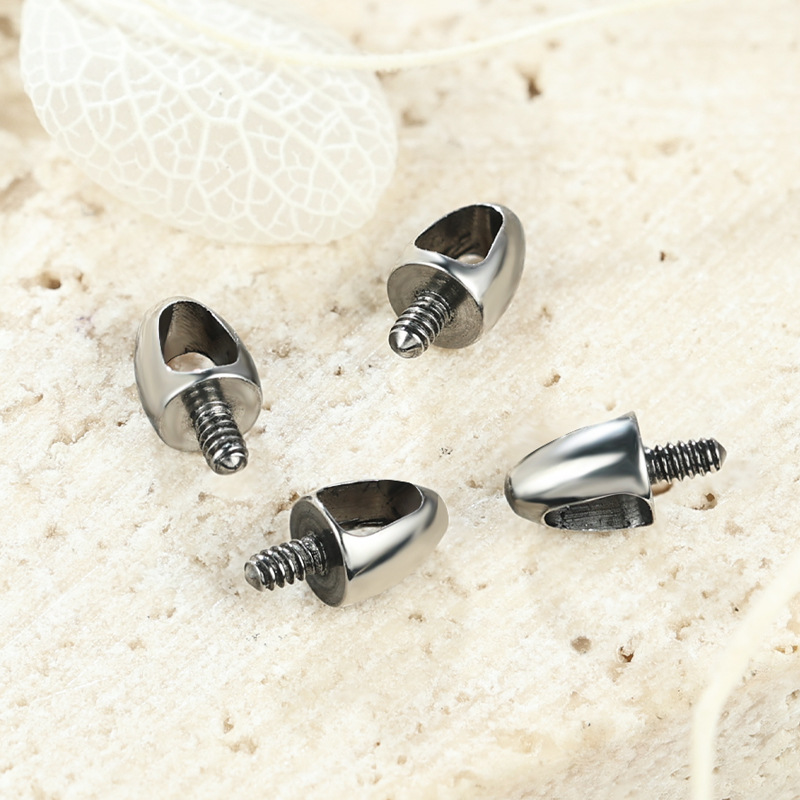 Zesen F136 Titanium Alloy Bullet Lip Stud Labret Tongue Barbell Body Piercing Jewelry - Image 3