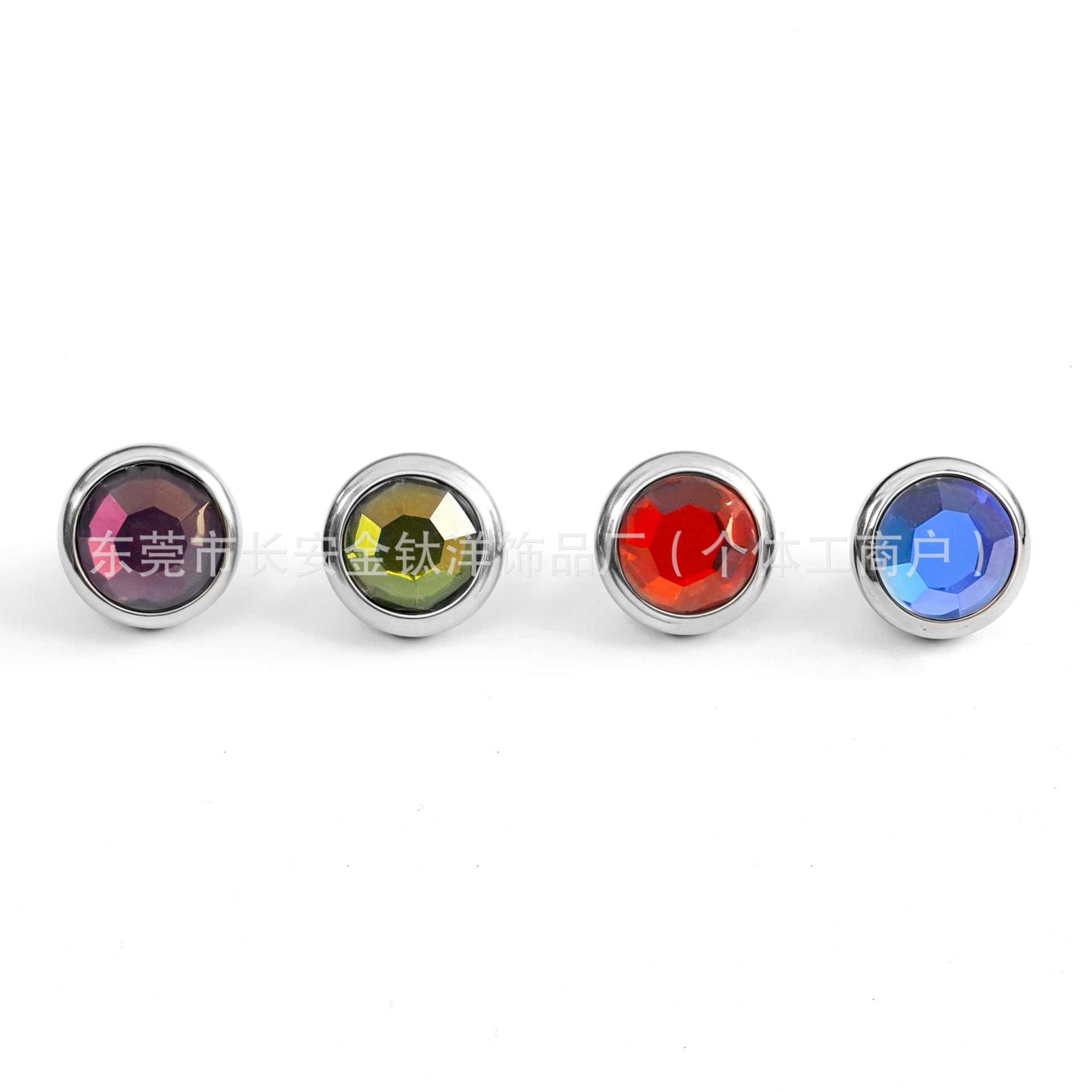 F136 Titanium Edged Czech Diamond Bone Nail Lip Tongue Nose Ear Piercing Jewelry - 5mm M1.2 - Image 3
