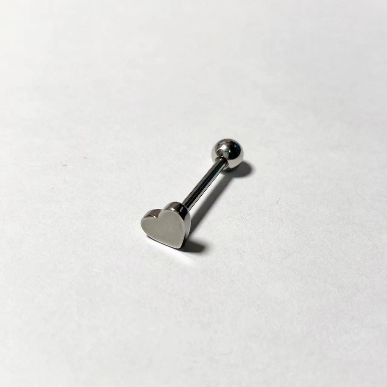 14G Tongue Nail Ring Titanium Steel Barbell European American Style Body Piercing Jewelry Wholesale - Image 5