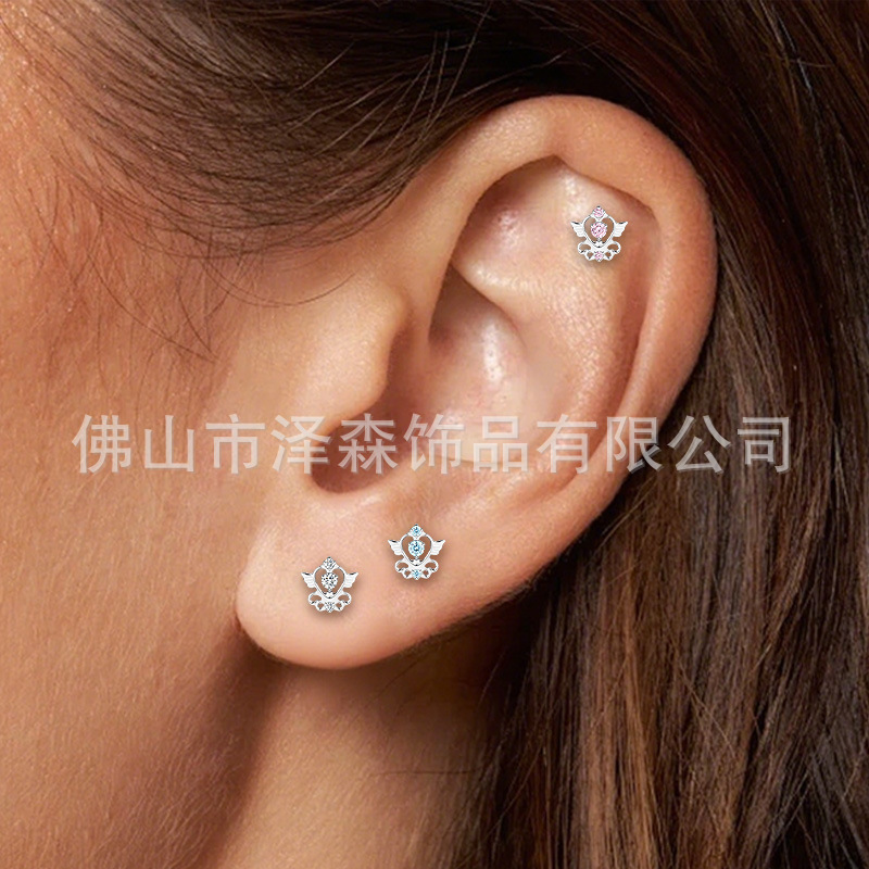 F136 Titanium Alloy Magic Wand Fairy Wand Stud Earring Lip Nail Tongue Ear Bone Body Piercing Jewelry Wholesale - Image 2