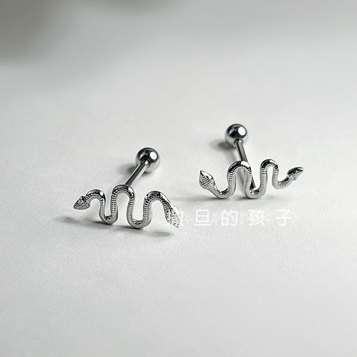 14G Blue Balun Tongue Nail External Thread Titanium Steel Tongue Barbell for Cool Hot Girl Tongue Piercing Jewelry - Image 4