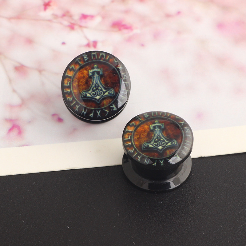 Acrylic Auricle Crown Safety Lock Ear Enlargement Body Piercing Jewelry 16mm - Image 4