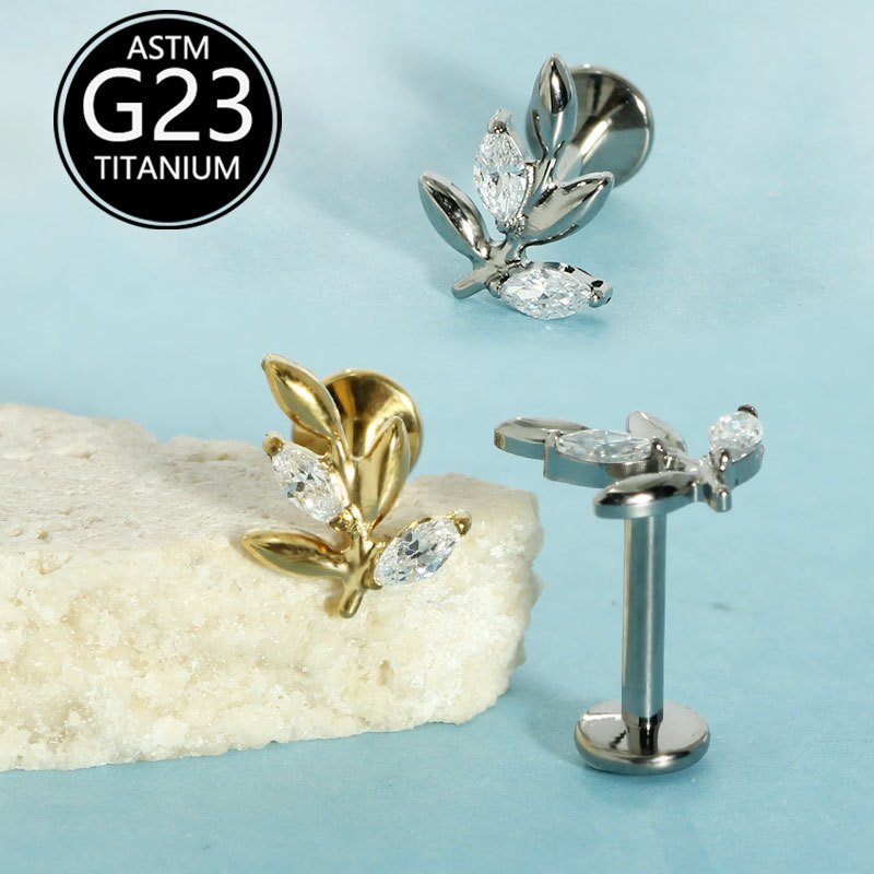 G23 Titanium Alloy Lip Piercing Jewelry Luxury High-End Internally Threaded Screw Rod Labret Stud Cochlear Ear Bone Nail - Image 4