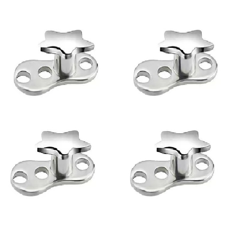 G23 Titanium Heart Implantable Nail Bone Piercing Jewelry Threaded - Image 5