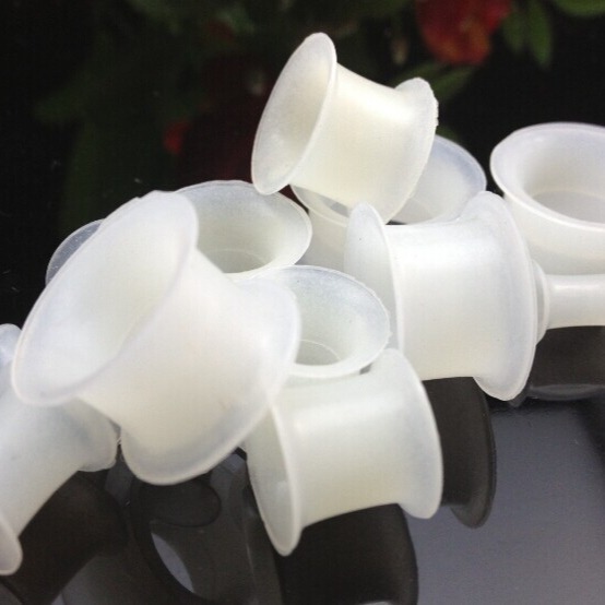 Glow in the Dark Silicone Earrings - Transparent 16mm Geometric Ear Piercing Jewelry - Image 3