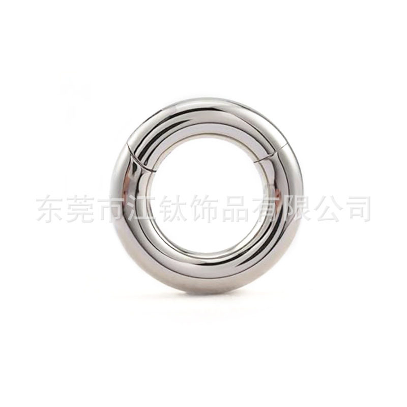 G23 Titanium Large Diameter Seamless Septum Ring - ASTM F136 Polished Nose Hoop for Men and Women - Image 5