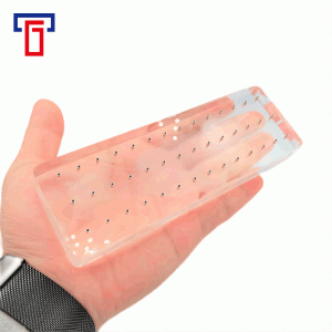 9 Hole Acrylic Display Stand for Body Piercing Jewelry - High Brightness, High Permeability, Polished Multipurpose Organizer