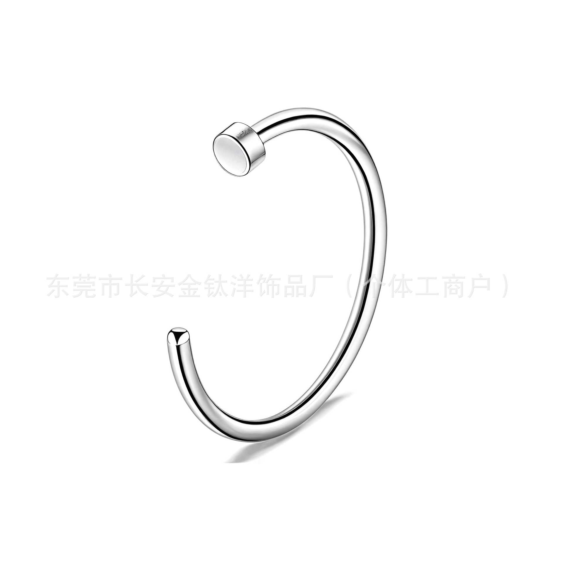 F136 Titanium 0.8x10x2mm C-Type Fake Nose Ring Nasal Septum Piercing Jewelry Non-Porous - Image 2