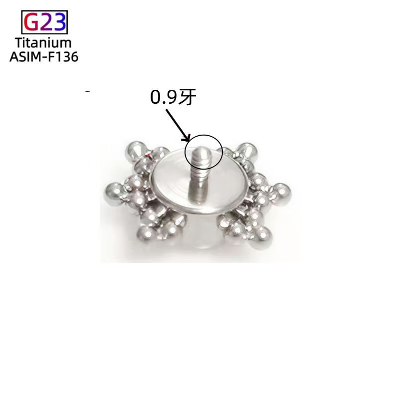 G23 Titanium Alloy Zircon Stud Earring for Cartilage Piercing – Simple Geometric Ear Jewelry - Image 3