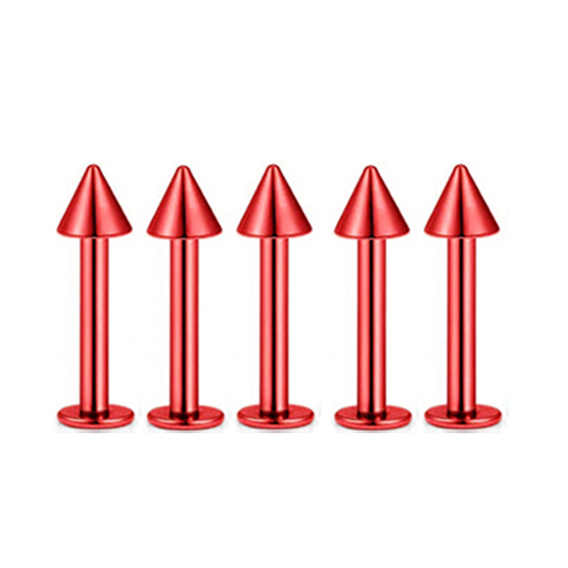 8 Colors Stainless Steel Star Lip Nails, Eyebrow Nails, Nose Nails, Ear Bone Nails Set of 5 - Piercing Jewelry - Image 4