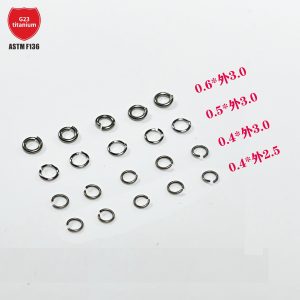 G23 Titanium Split Ring for Body Piercing - 0.8mm x 4.5mm, Polished Finish, Bulk Supply