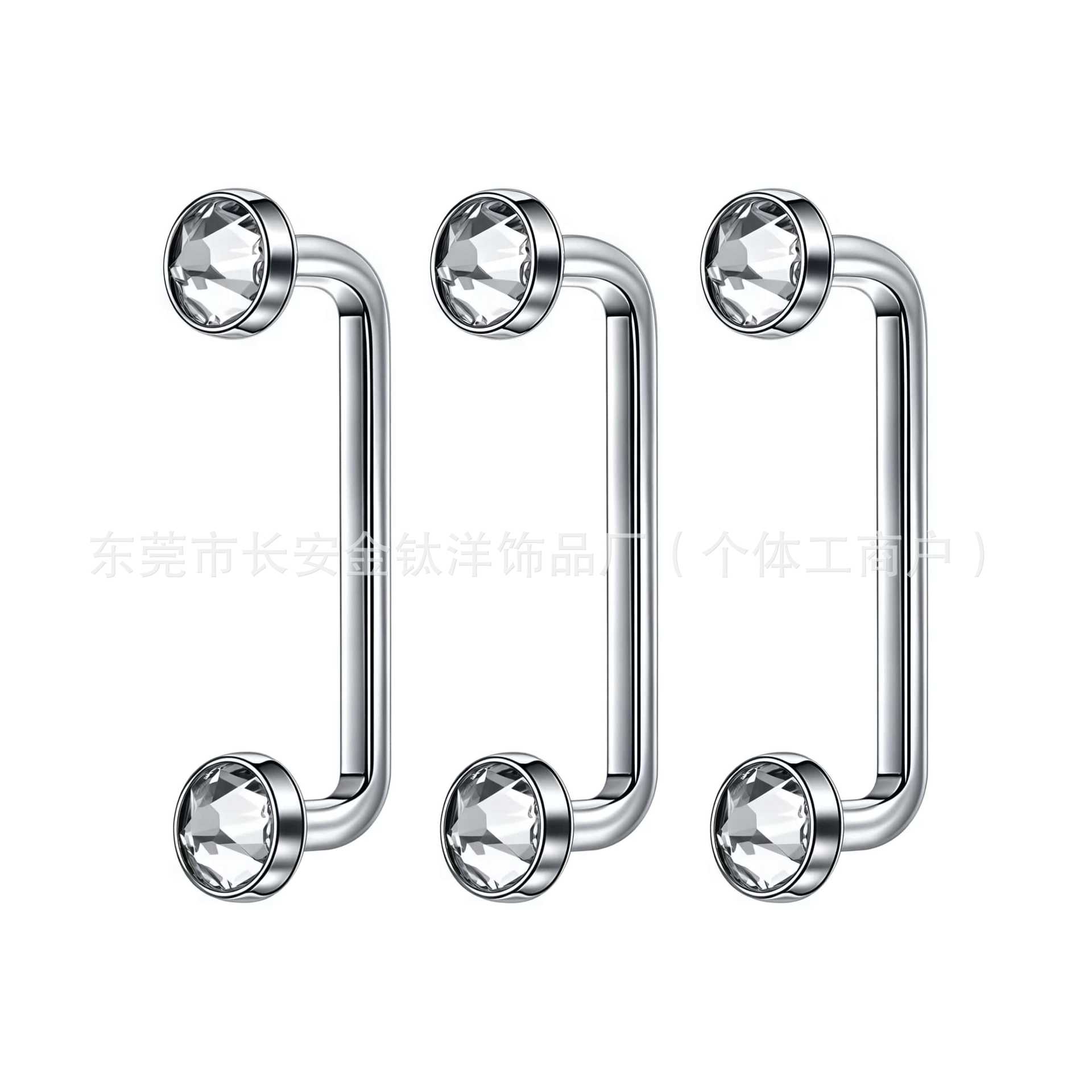 F136 Titanium Alloy Right-Angle Internal Thread Double-Headed Implant Clavicle Nail G23 Titanium Body Piercing Jewelry with Czech Drill - Image 4