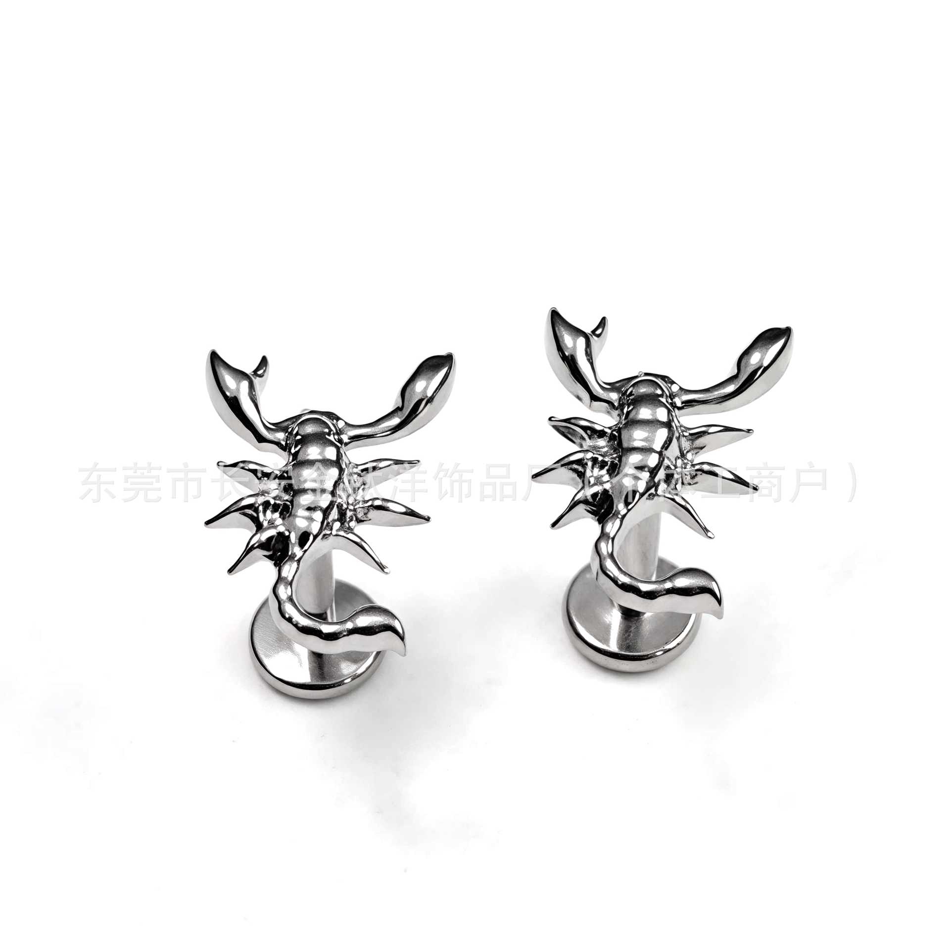 F136 Titanium Glossy Scorpion Earrings Nose Nail Ear Bone Nail Lip Nail G23 Titanium Alloy Body Piercing Jewelry Wholesale - Image 4
