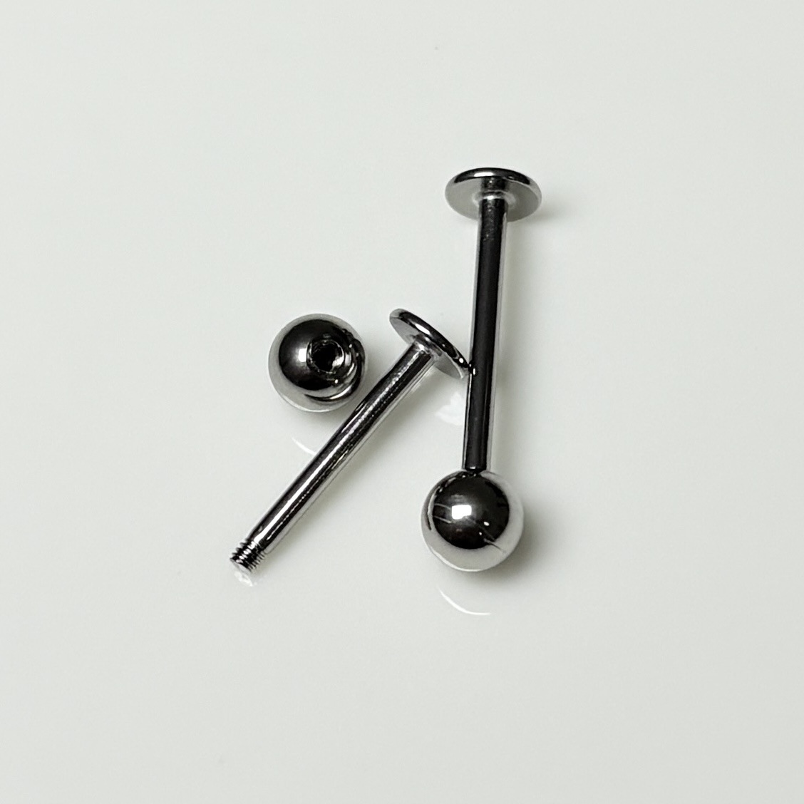 316L Surgical Steel Lip Nail Tongue Nail External Thread Replacement Rod Flats Bottom Universal Piercing Accessories Wholesale - Image 2