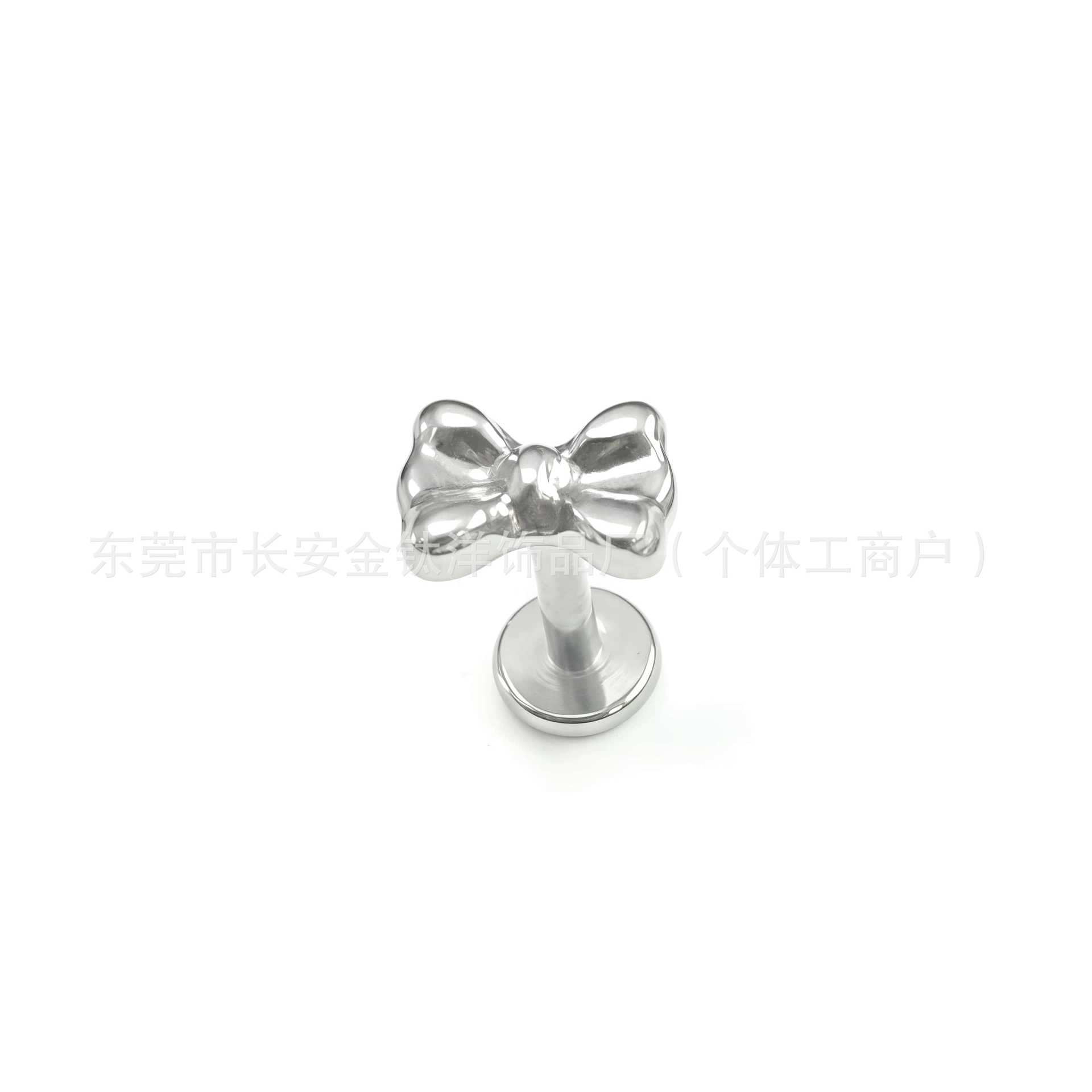 F136 Titanium Internal Thread Bow Lip Nail Nose Nail Ear Nail Ear Bone Nail G23 Titanium Alloy Body Piercing Jewelry - Image 4