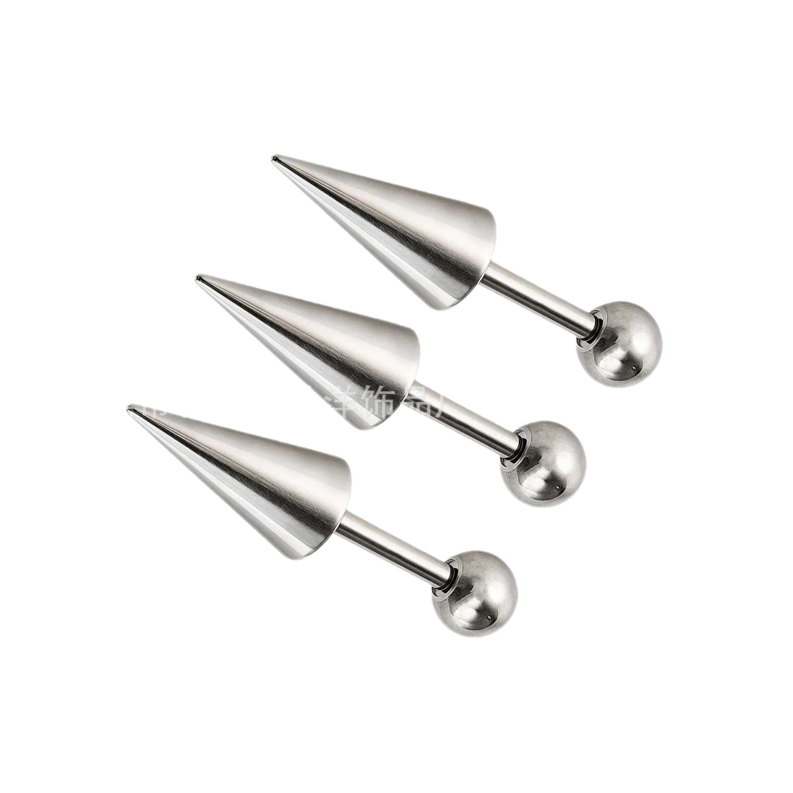 F136 Titanium Internal Thread Pointed Cone Devil Nail Earrings Lip Nail Bone Earrings G23 Titanium Alloy Body Piercing Jewelry - Image 5