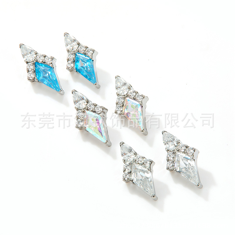 G23 Titanium Ear Bone Nail with Zircon - 1.2mm 10mm Cartilage Stud Earring Gold White CZ - Image 2