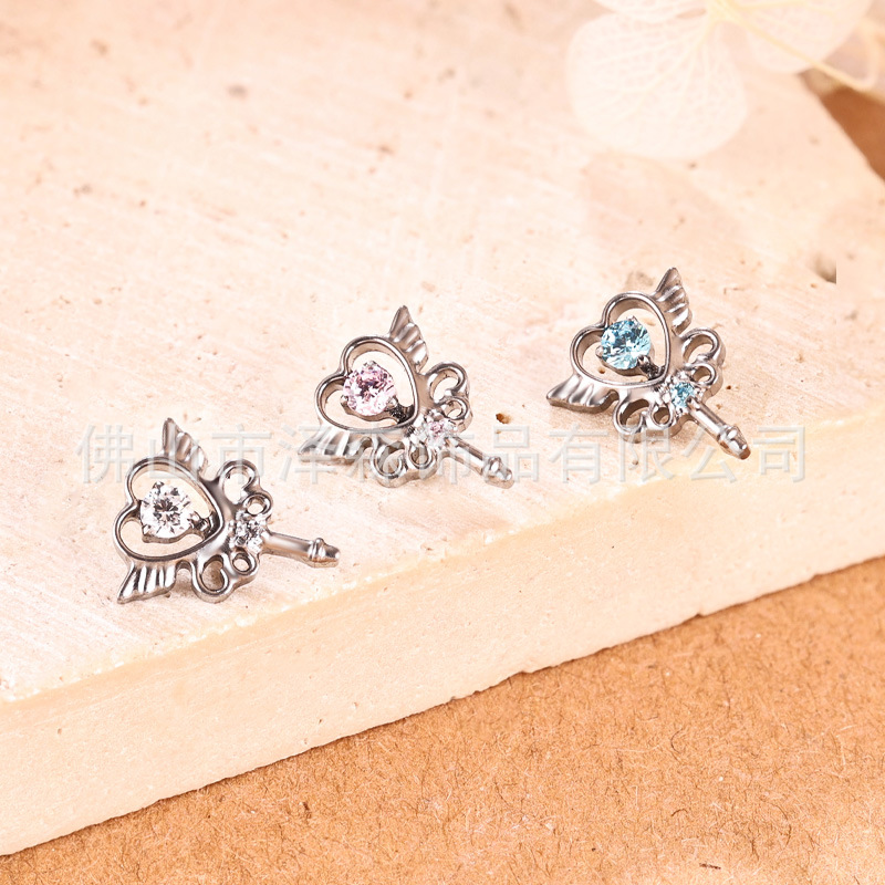 F136 Titanium Alloy Magic Wand Fairy Wand Earring - Ear Cartilage Lip Nail Tongue Piercing Jewelry Wholesale - Image 3