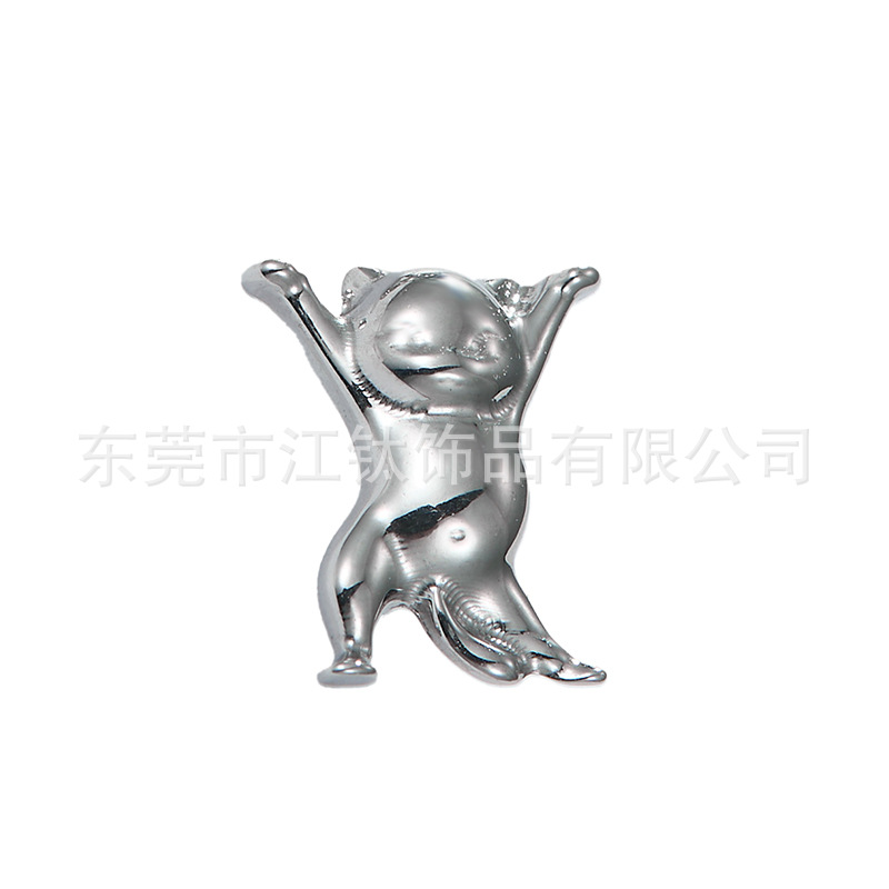 Cute Small Cat Ear Bone Nail G23 Titanium Implant Grade Ear Cartilage Stud Flat Back Earring - Image 5